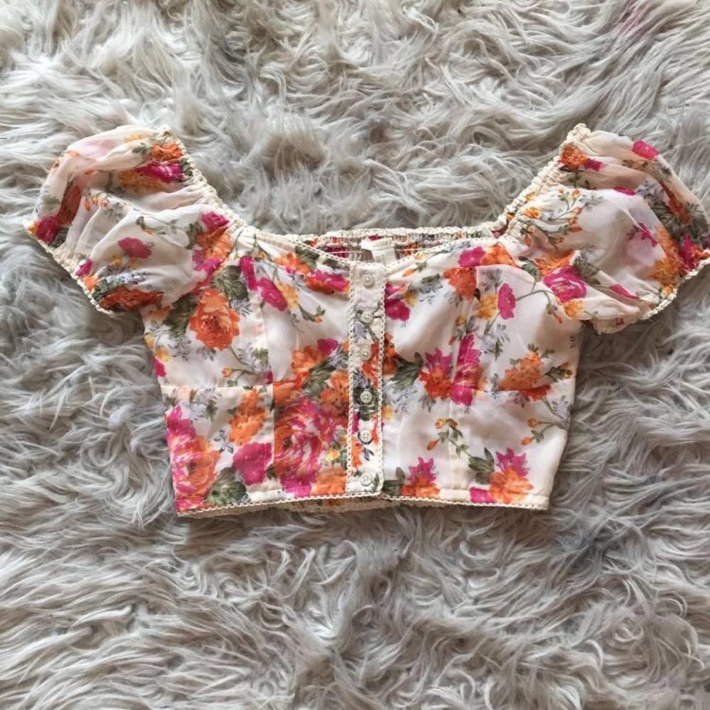 Off Shoulder Floral Top